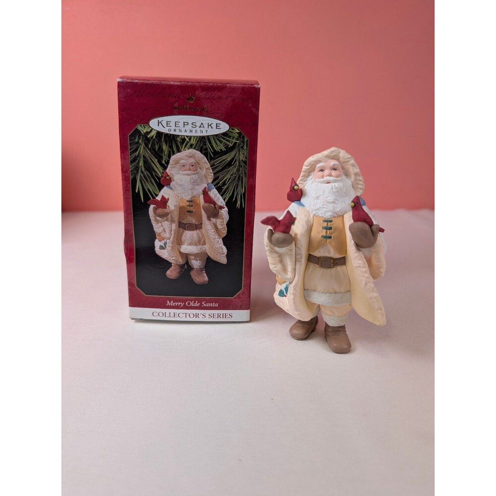 Vintage Hallmark Keepsake Christmas Ornament Merry Olde Santa #8 1997